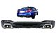 Difuzor Spojler s Nastavci Auspuha za BMW 5G30 G31 limuzina Touring (2017-up) 540 M Performance Look Piano Crni